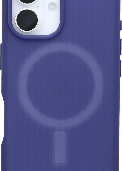 iPhone 16 Case –  Soft-Touch Series with , Ultra-Slim, Enhanced Grip, Lanyard-Compatible, Raised Camera & Screen Edges – Non-Retail Packaging – Denver Dusk (Purple)